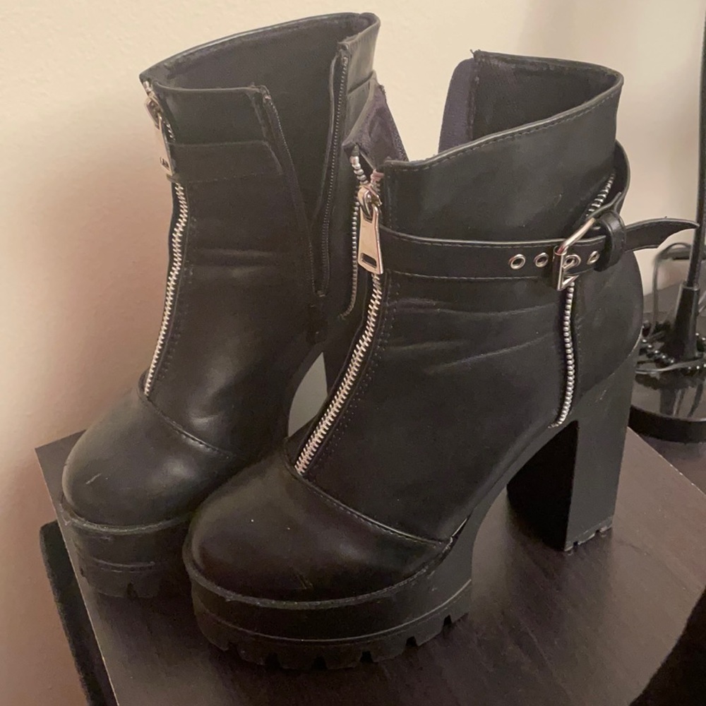 Combat Platform Booties